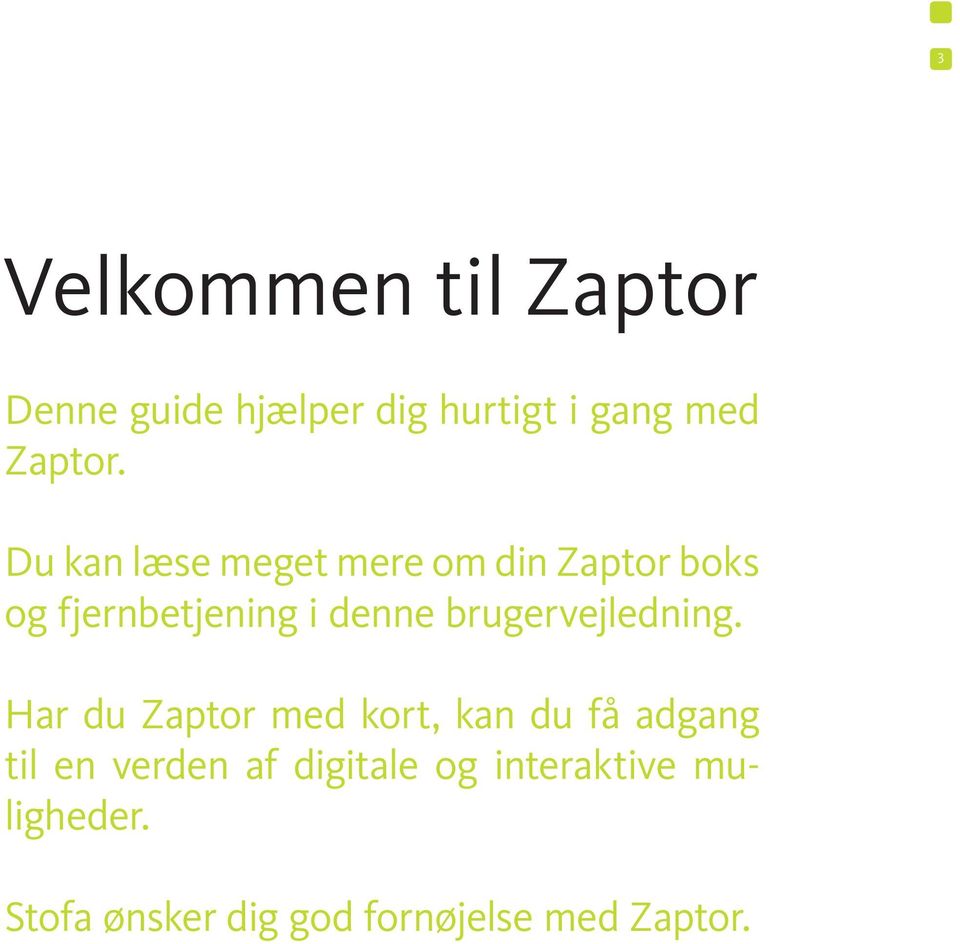 Kom godt i gang med Zaptor. Brugervejledning - PDF Gratis download