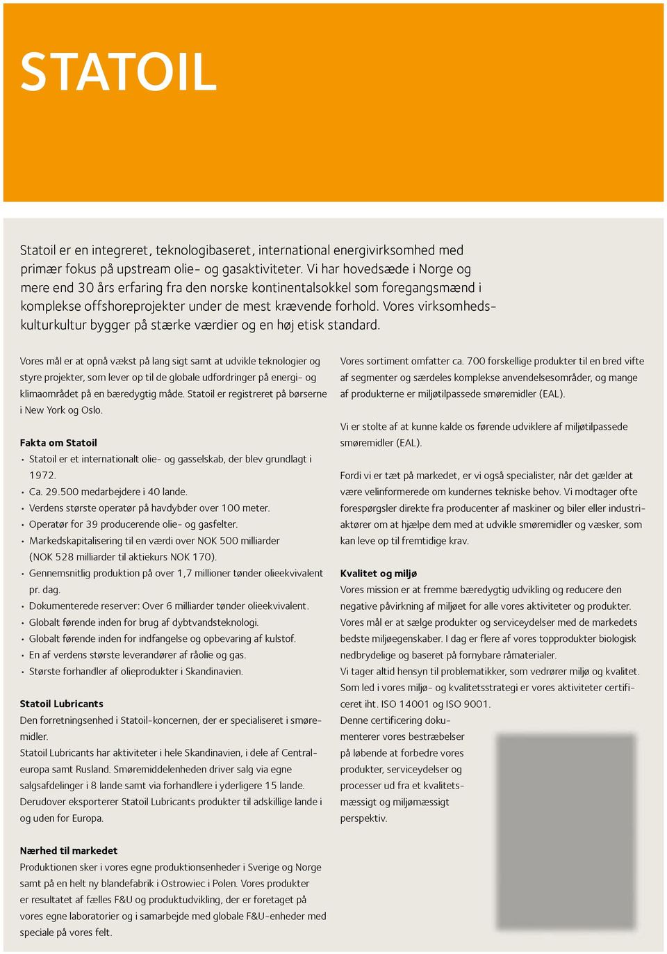 Statoil Lubricants Produktkatalog - PDF Gratis download