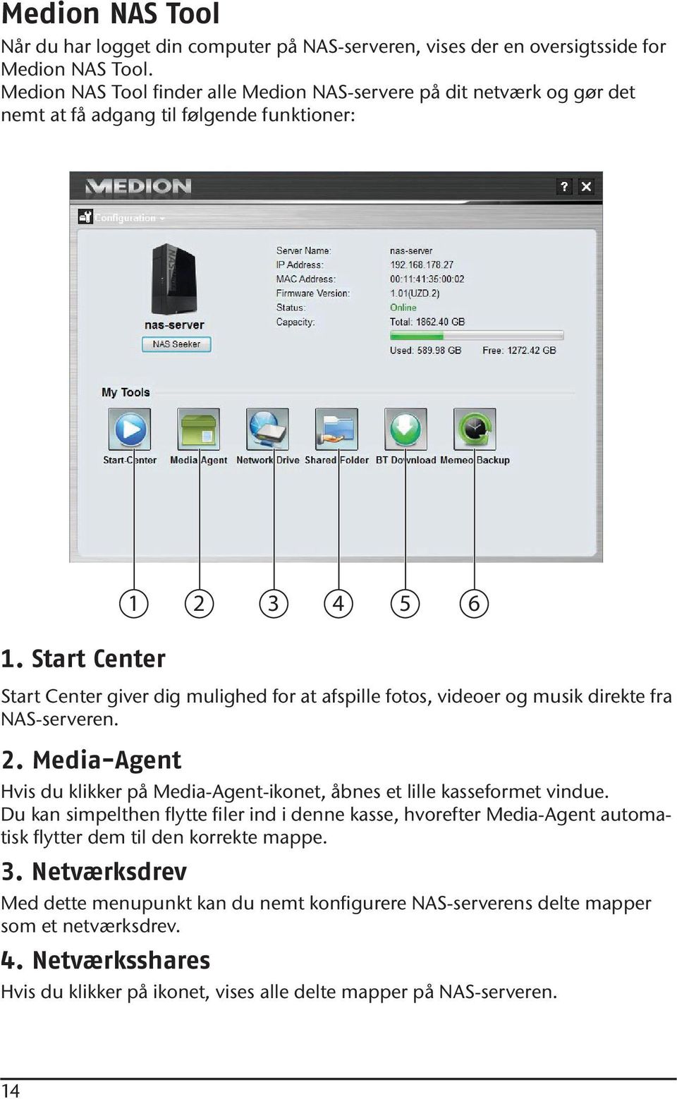 Hjemmenetværksdrev NAS-system med GB (2 TB) harddisk MEDION LIFE P89633 (MD  86769) - PDF Gratis download