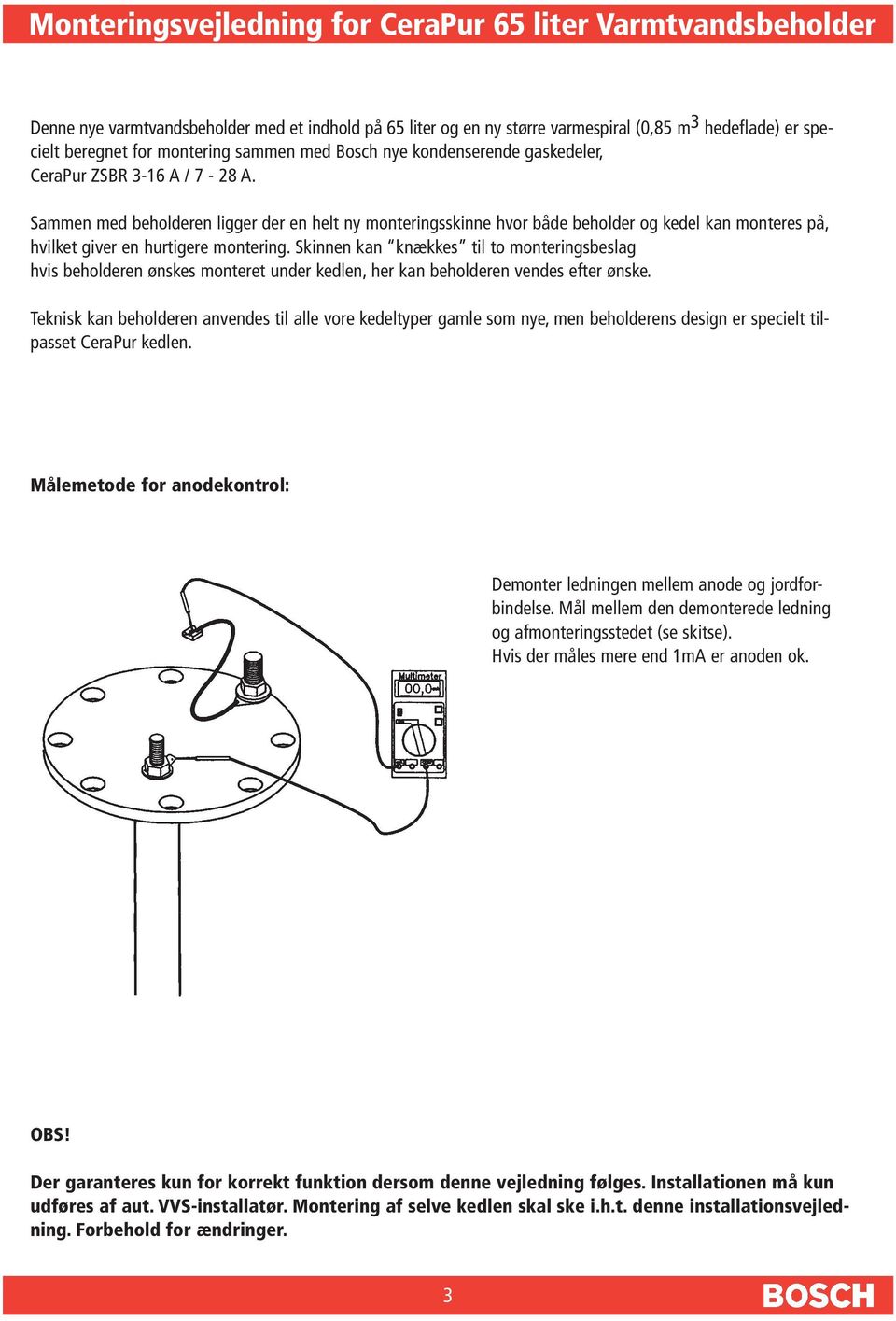 CeraPur 65 liter. Varmtvandsbeholder - PDF Free Download