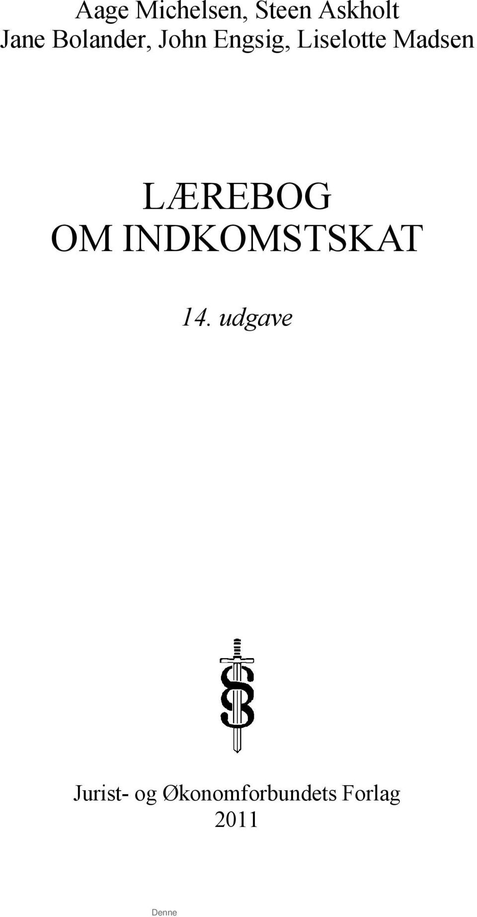 Madsen LÆREBOG OM INDKOMSTSKAT 14.