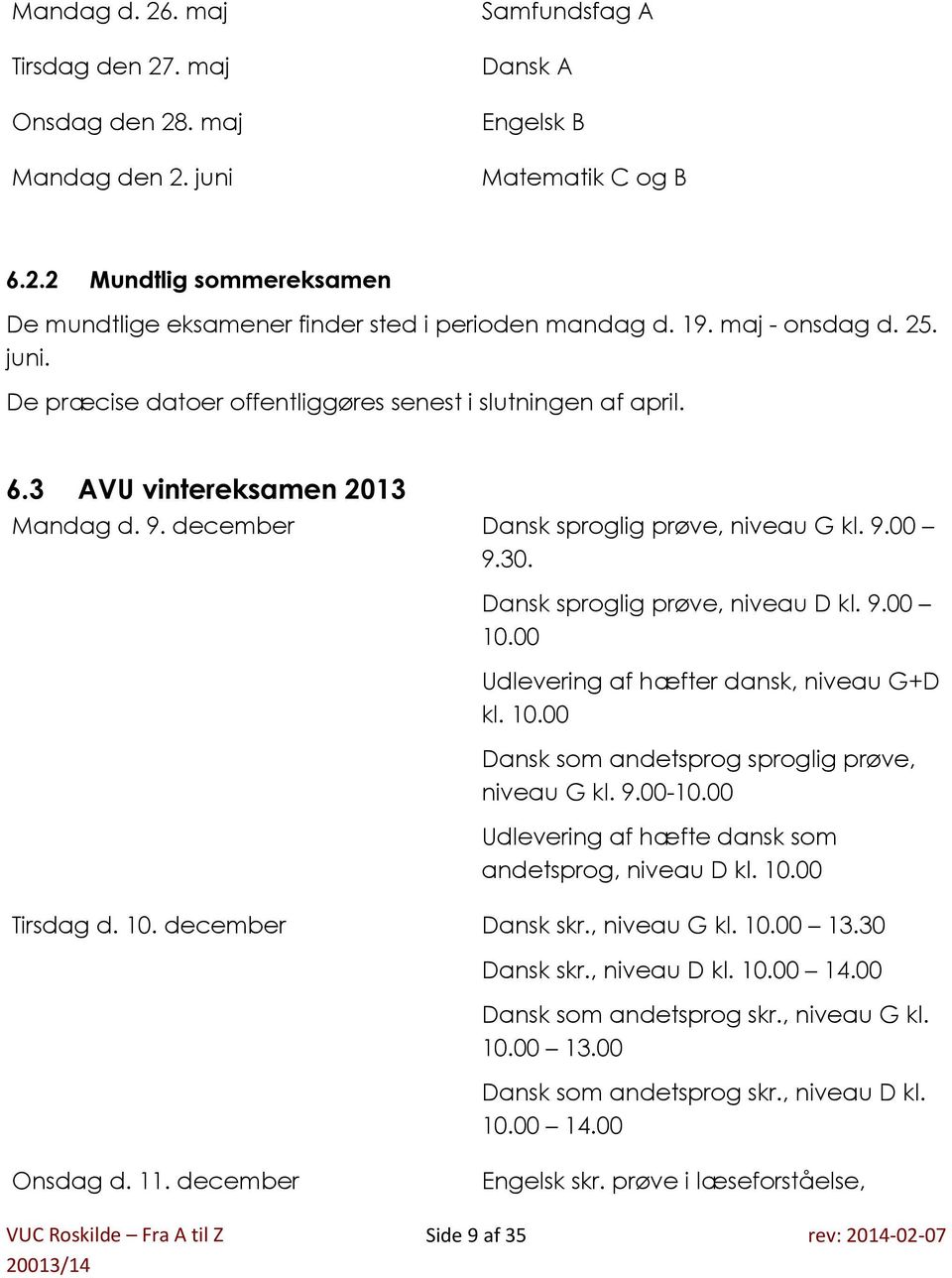 VUC Roskilde Fra A til Z - PDF Gratis download
