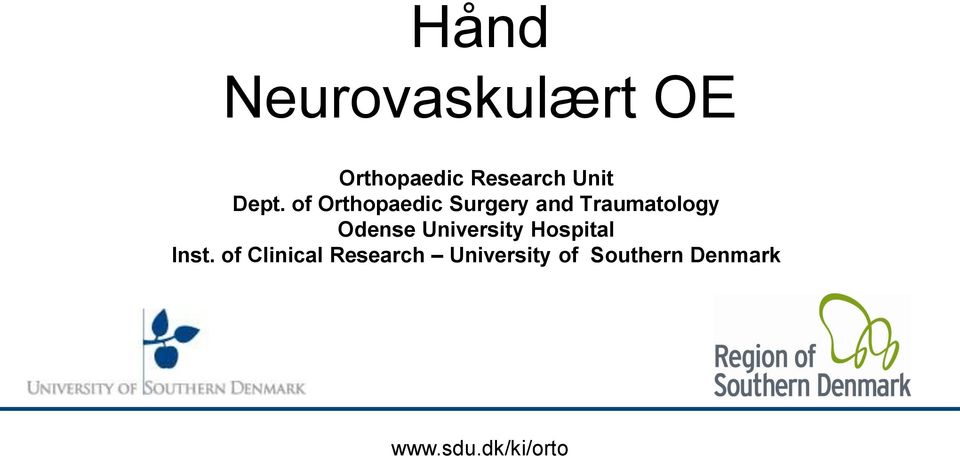 of Orthopaedic Surgery and Traumatology