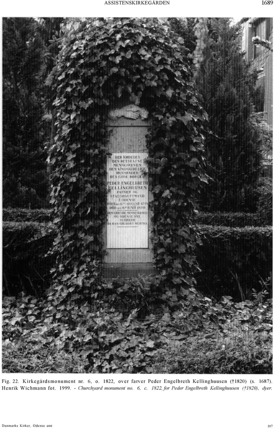 Henrik Wichmann fot. 1999. - Churchyard monument no. 6, c.