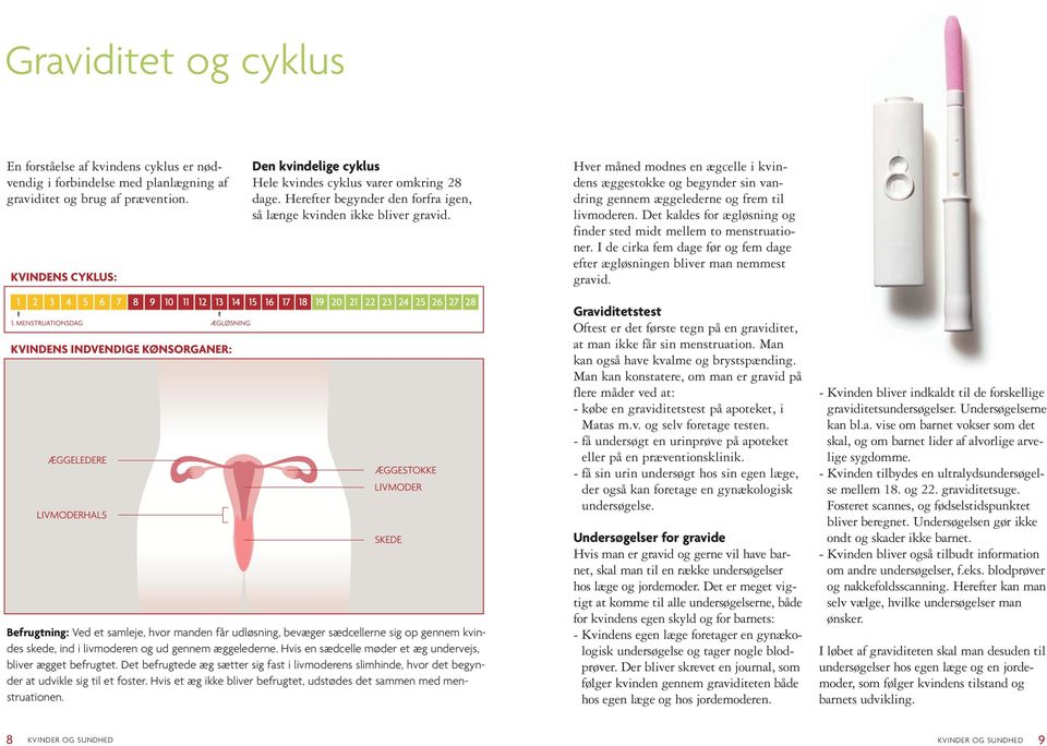 KVINDER OG SUNDHED. - viden om prævention og forplantning - PDF Gratis  download