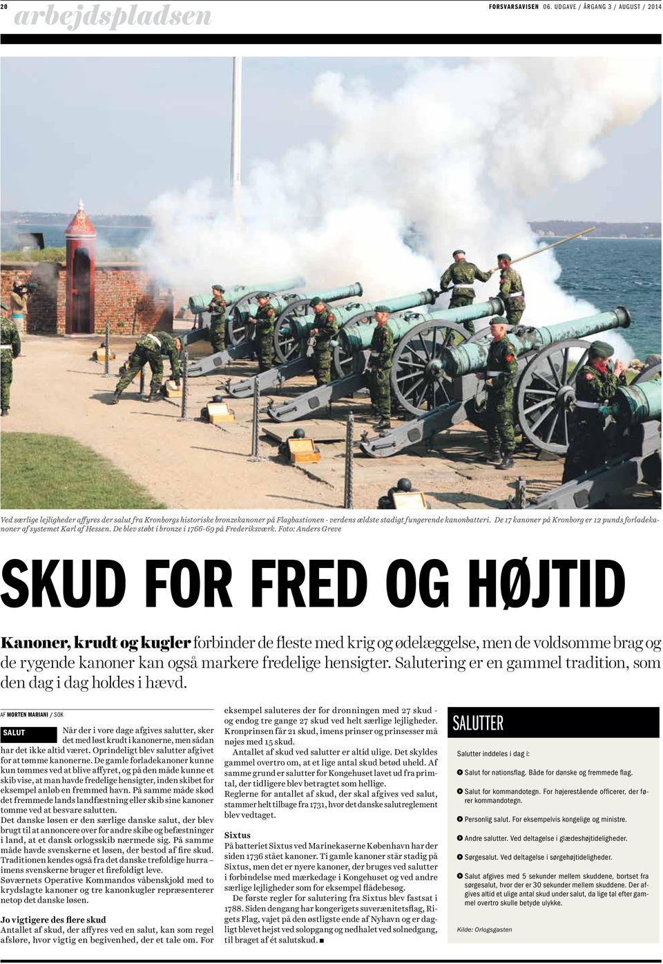 De 17 kanoner på Kronborg er 12 punds forladekanoner af systemet Karl af Hessen. De blev støbt i bronze i 1766-69 på Frederiksværk.