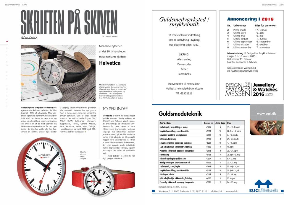 SMYKKER. Design Watches Jewellery. NÆRMESTE FORHANDLER ANVISES HOS: ARBERG  TIME TLF - PDF Gratis download
