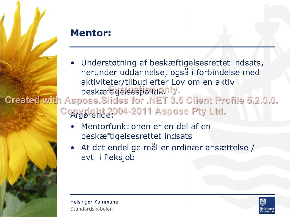 5 Client Profile 5.2.0.0. 2004-2011 Aspose Pty Ltd.