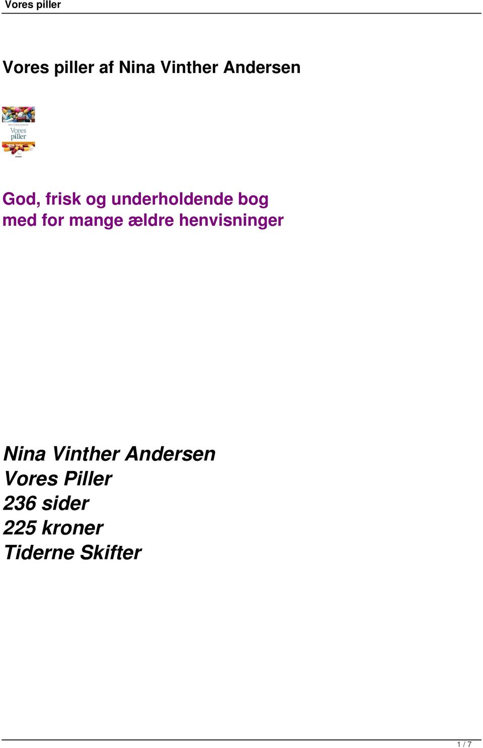 ældre henvisninger Nina Vinther Andersen