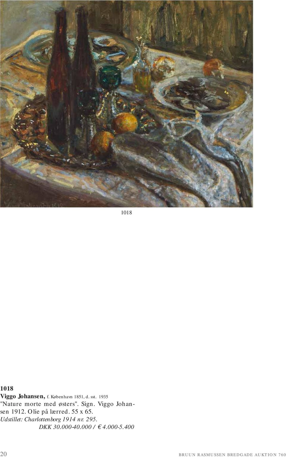 Olie på lærred. 55 x 65. Udstillet: Charlottenborg 1914 nr.