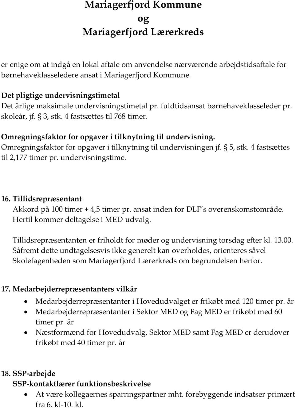 Mariagerfjord Kommune og Mariagerfjord Lærerkreds - PDF Gratis download