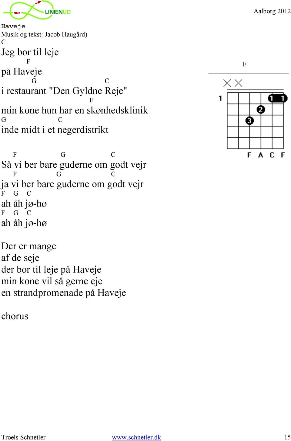 Linen ud, Aalborg. Guitarkursus. V/Troels Schnetler - PDF Gratis download