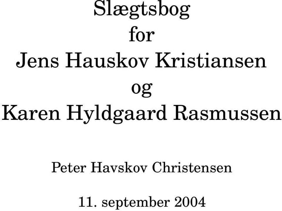 Hyldgaard Rasmussen Peter