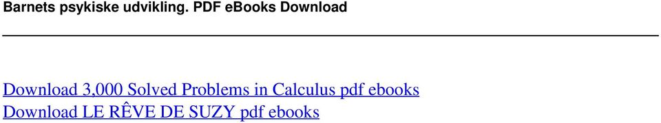 PDF ebooks Download Download 3,000 Solved