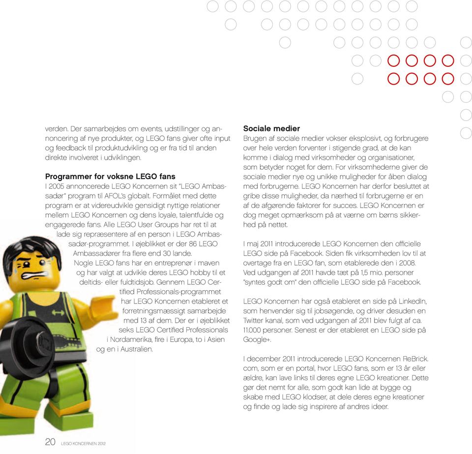 Programmer for voksne LEGO fans I 2005 annoncerede LEGO Koncernen sit LEGO Ambassadør program til AFOL s globalt.