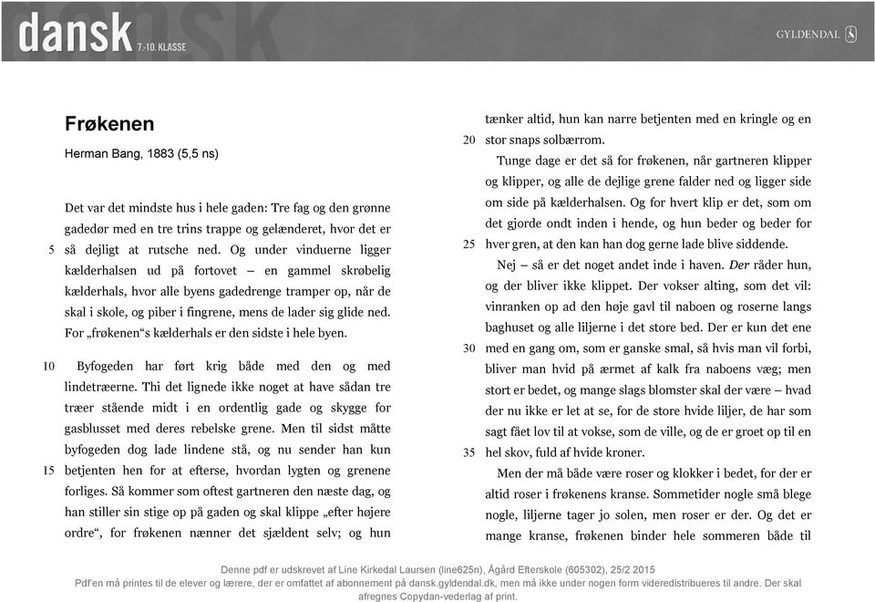 Frøkenen. Herman Bang, 1883 (5,5 ns) - PDF Free Download