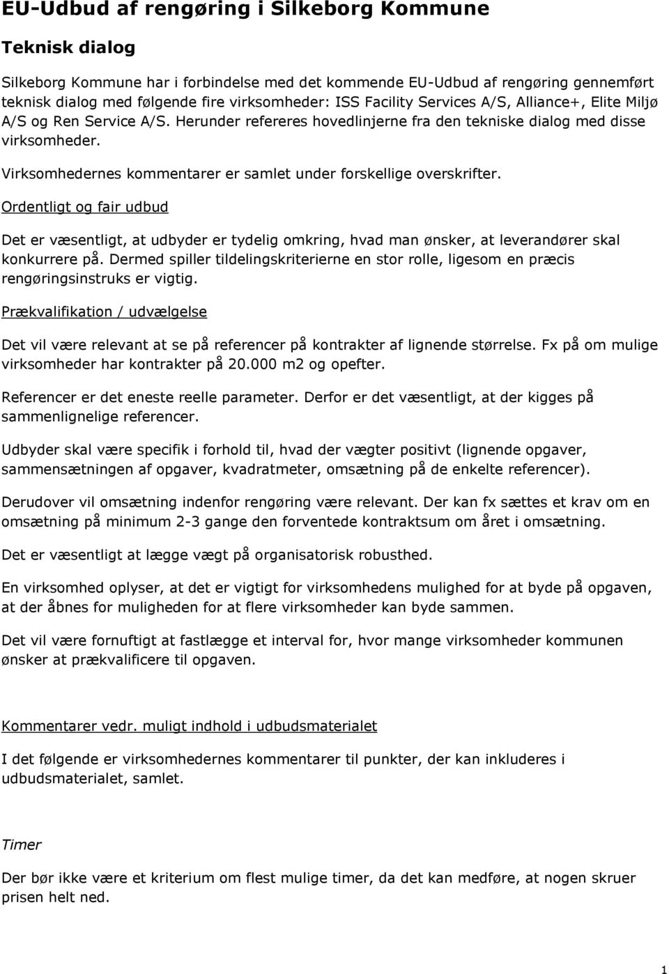 EU-Udbud af rengøring i Silkeborg Kommune - PDF Free Download