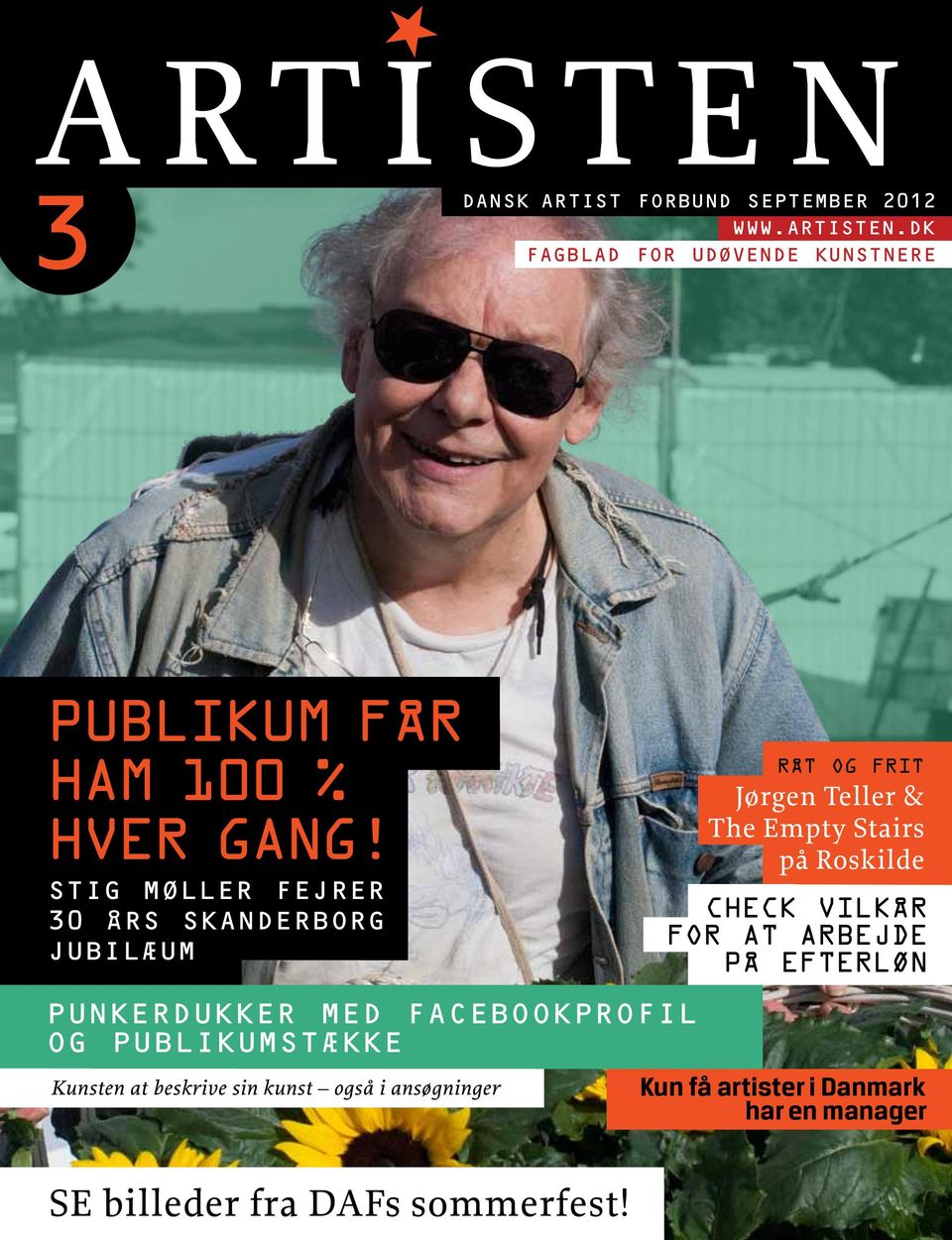 Stig Møller fejrer 30 års Skanderborg jubilæum punkerdukker med facebookprofil og publikumstække Kunsten at