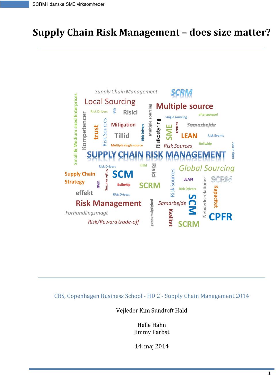 Supply Chain Management 2014 Vejleder Kim