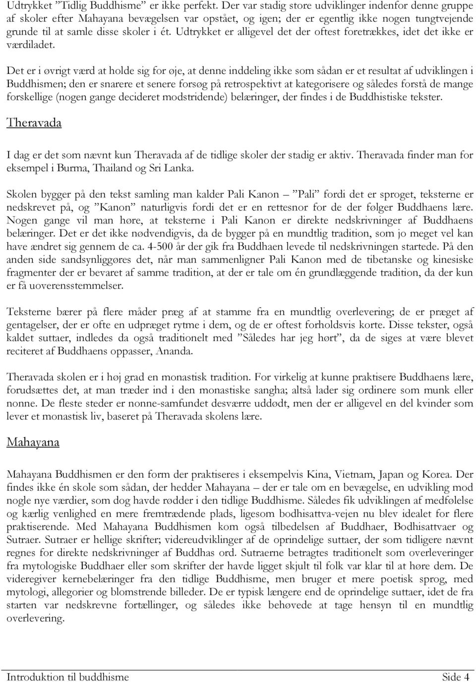Introduktion til buddhisme - PDF Gratis download
