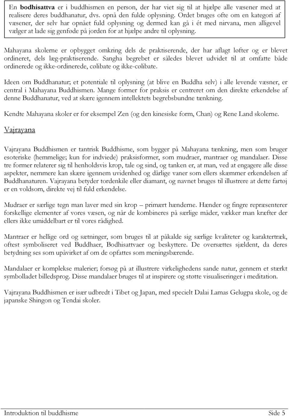 Introduktion til buddhisme - PDF Gratis download