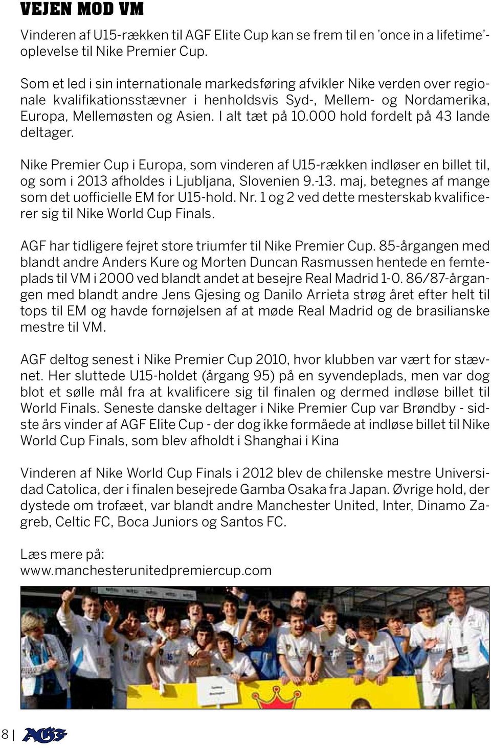AGF ELITE CUP 2013 HOVEDSPONSOR AGF TALENT: - PDF Free Download