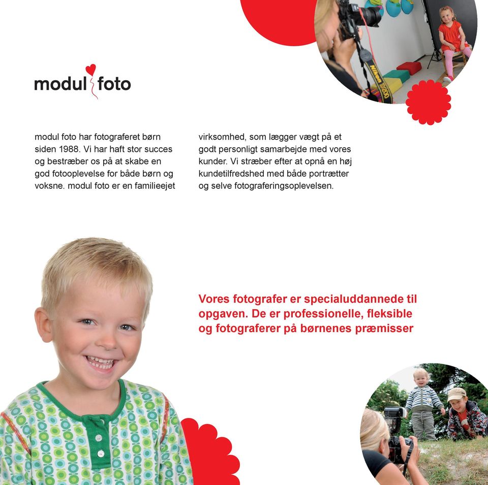 modul foto er en familieejet virksomhed, som lægger vægt på et godt personligt samarbejde med vores kunder.