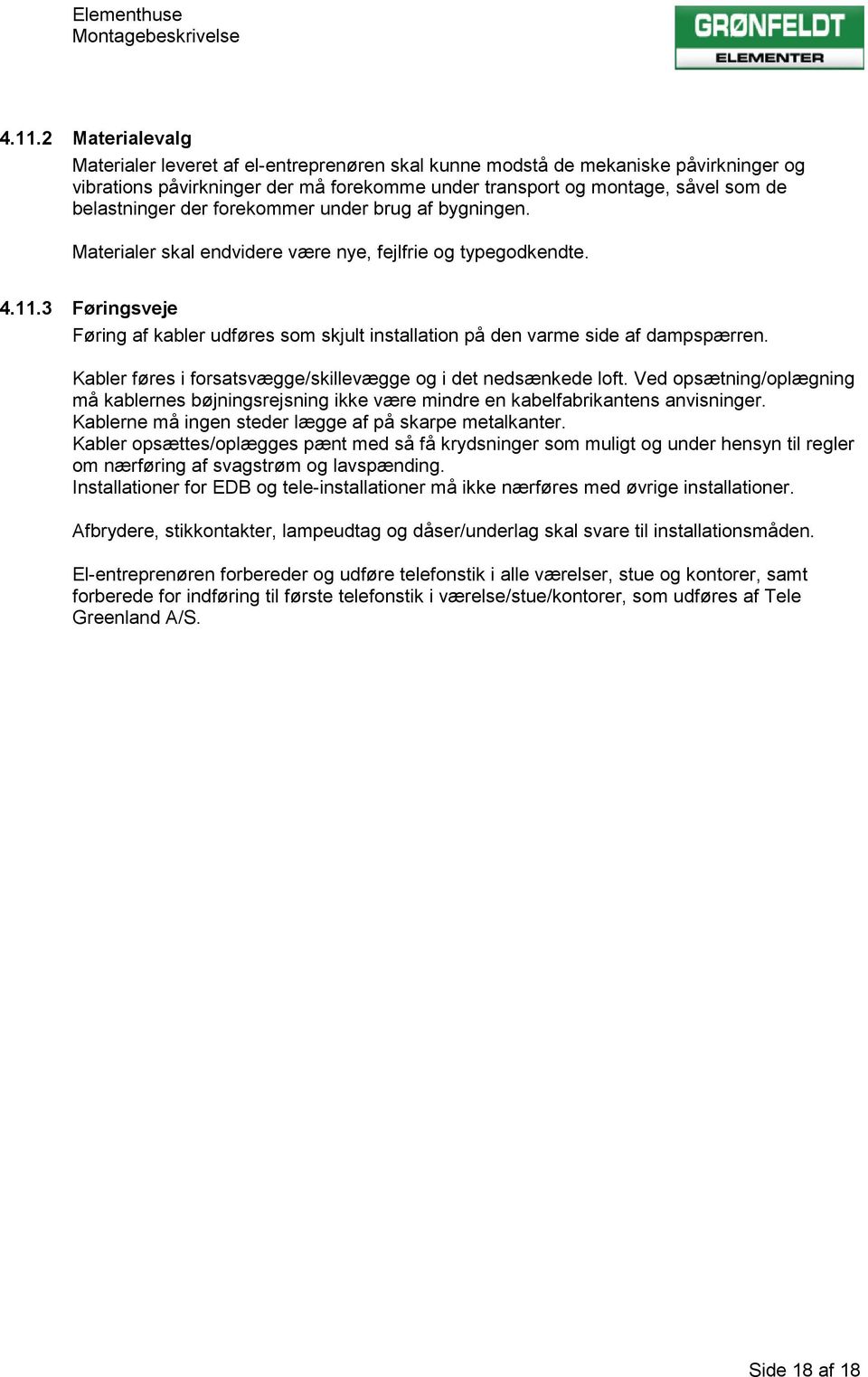 Grønfeldt Elementhuse Montagebeskrivelse - PDF Free Download