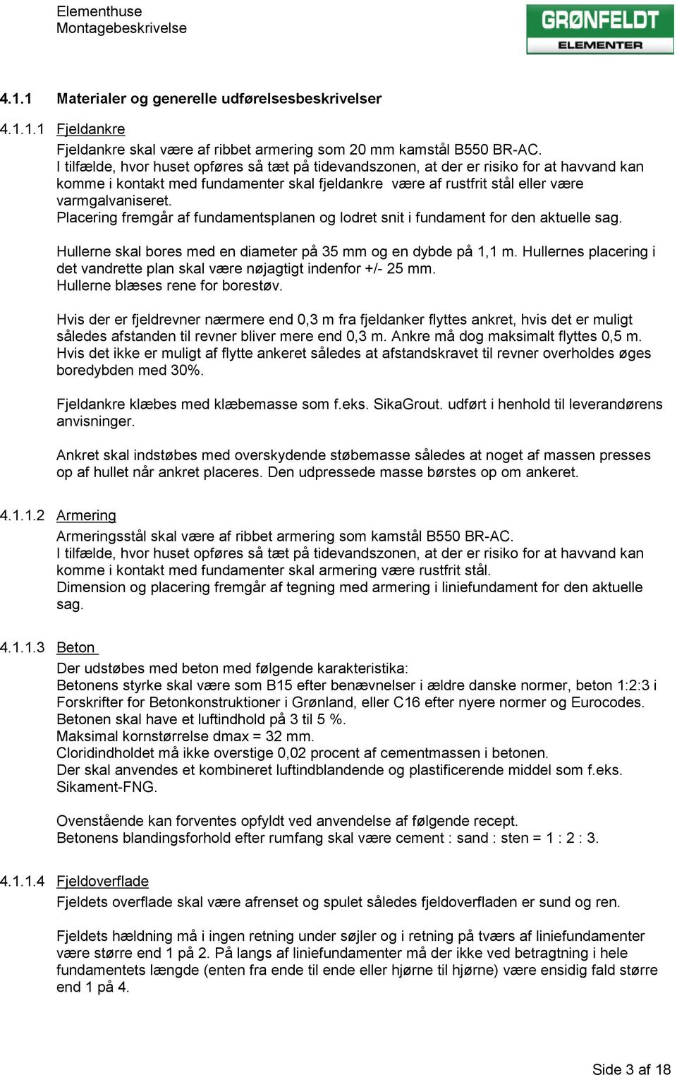 Grønfeldt Elementhuse Montagebeskrivelse - PDF Free Download