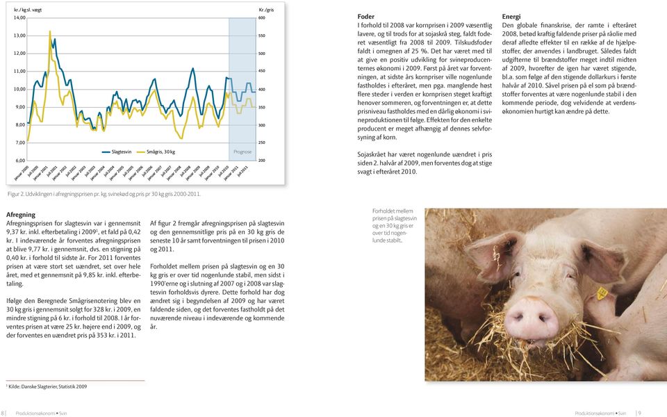 Det har været med til at give en positiv udvikling for svineproducenternes økonomi i 2009. Først på året var forventningen, at sidste års kornpriser ville nogenlunde fastholdes i efteråret, men pga.