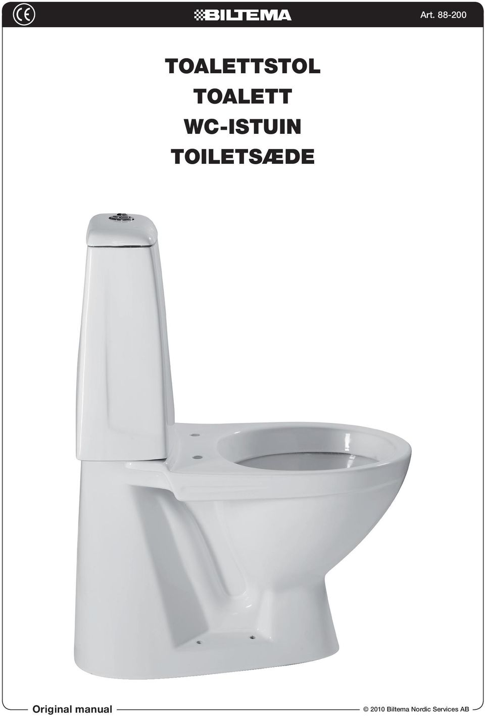 Art WC-istuin Toiletsæde. Original manual Biltema Nordic Services AB - PDF  Free Download