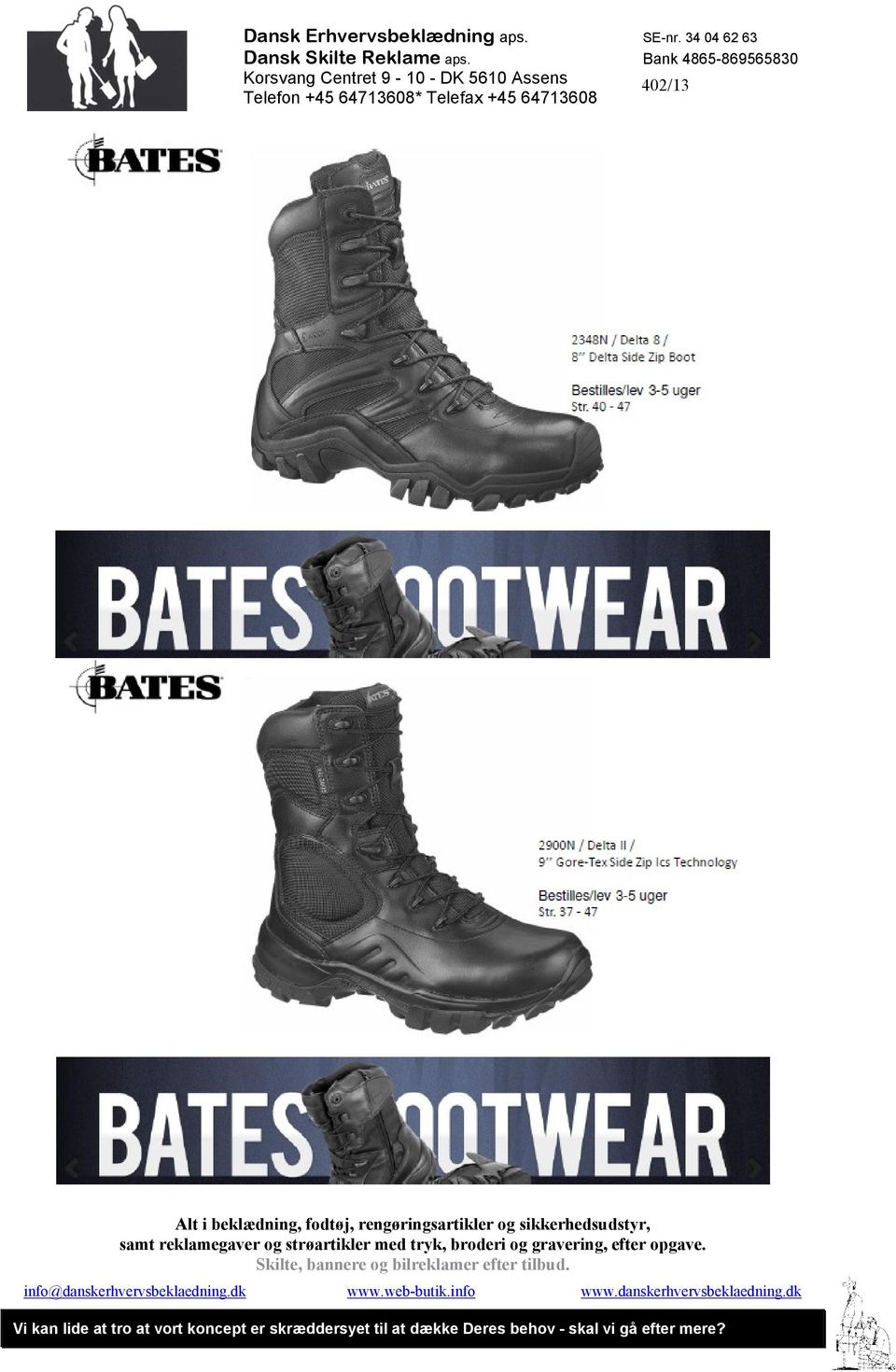 Bates - fodtøj til hær og fra uniformssko til håndlavede ørkenstøvler. - PDF Free Download