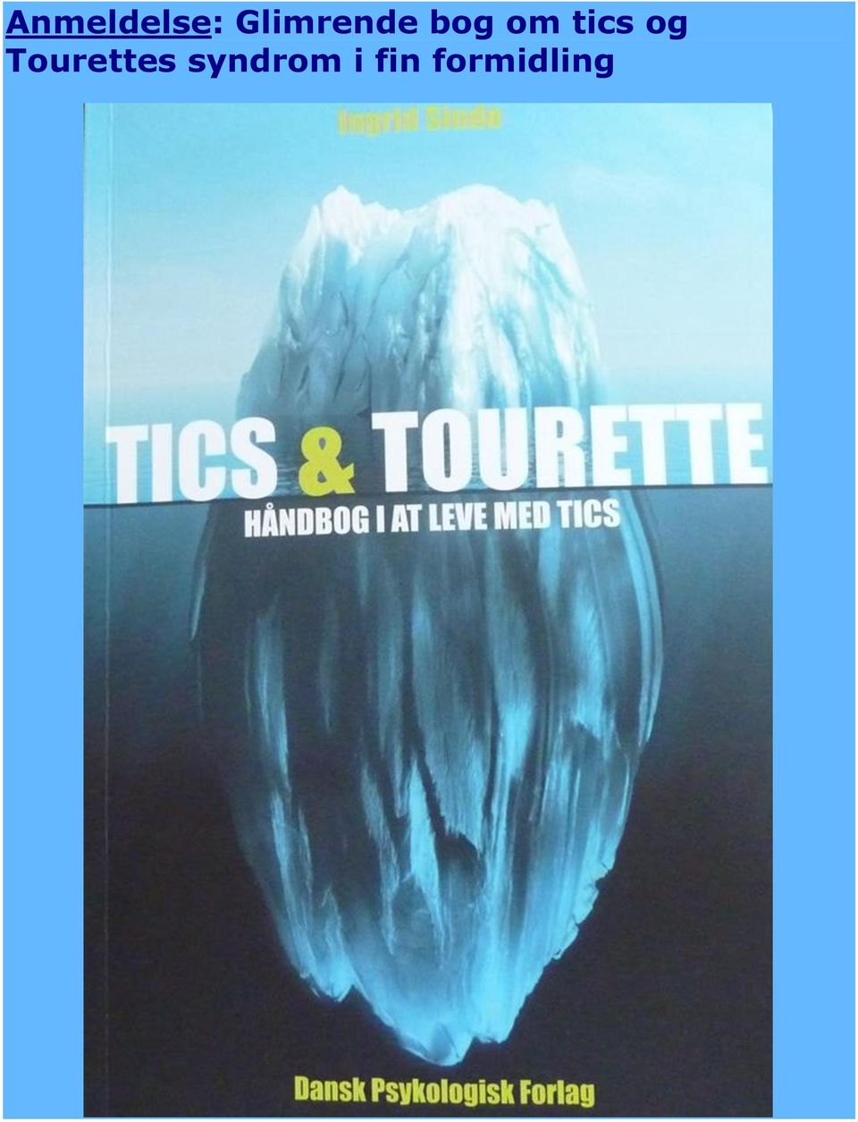 tics og Tourettes