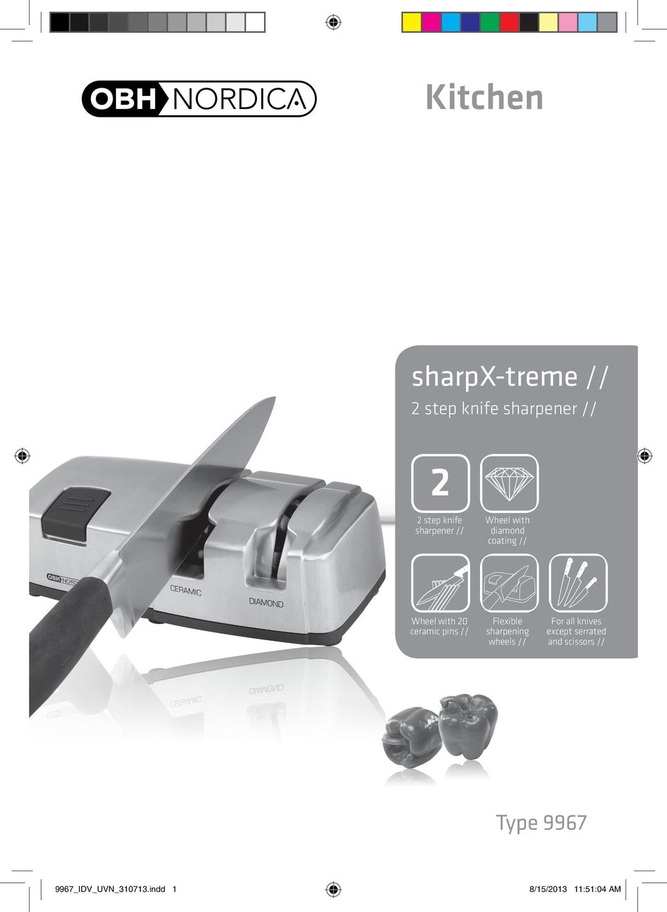 pins // Flexible sharpening wheels // For all knives except
