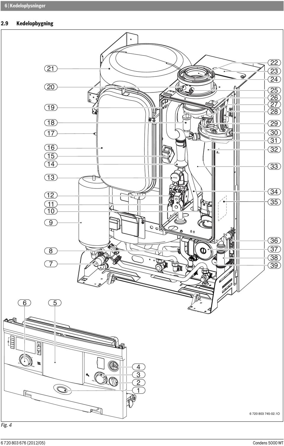 Condens 5000 WT ZWSB 30-4 A... Kondenserende gaskedel med integreret  varmtvandsbeholder. Installations- og vedligeholdelsesvejledning - PDF Free  Download