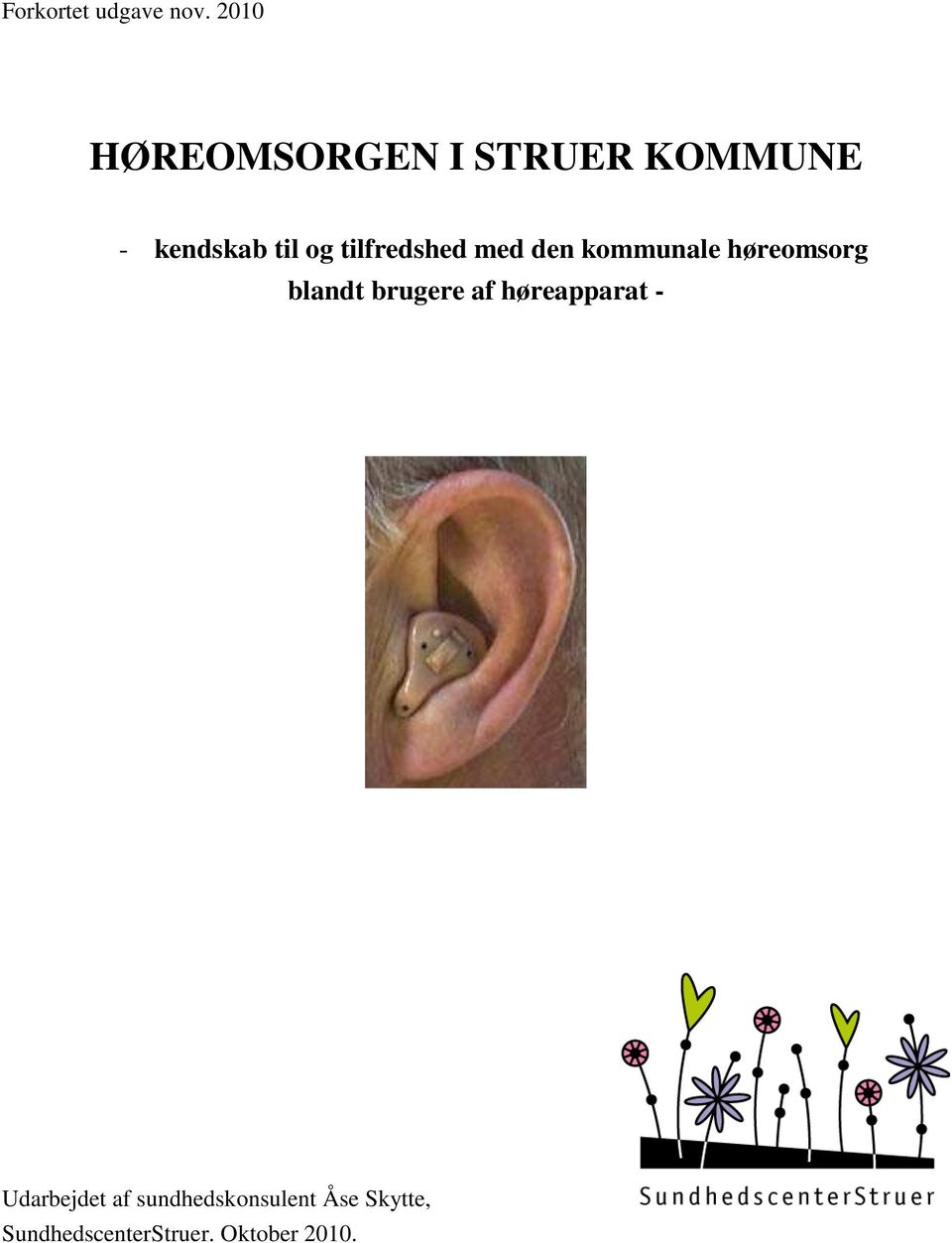 HØREOMSORGEN I STRUER KOMMUNE - PDF Gratis download