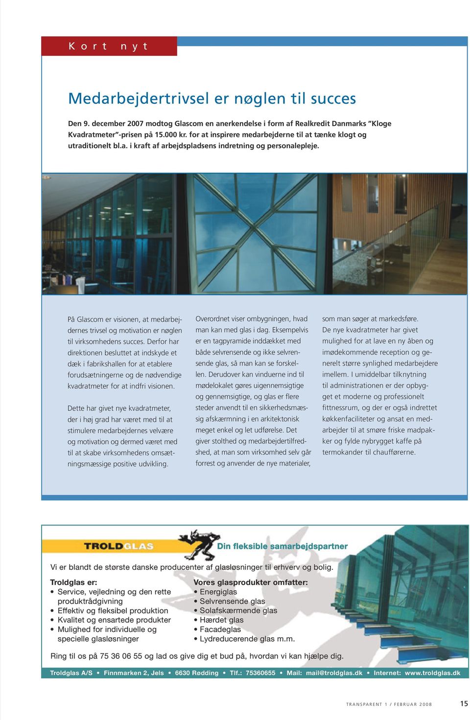 1 / 2008 Glasindustriens magasin til information & inspiration - PDF Gratis  download