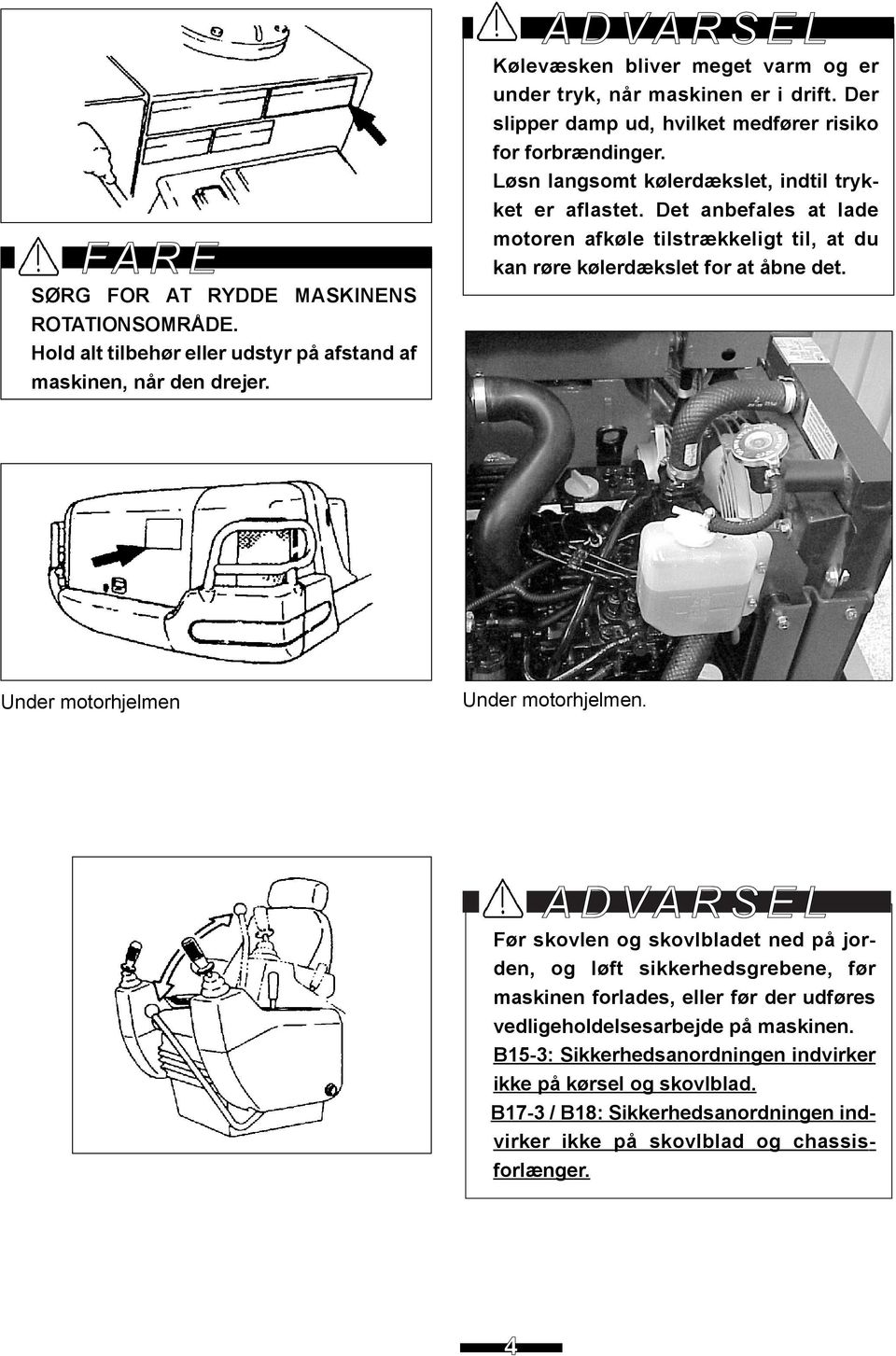 BRUGSANVISNING MODEL B15-3 / B17-3 / B18 - PDF Gratis download