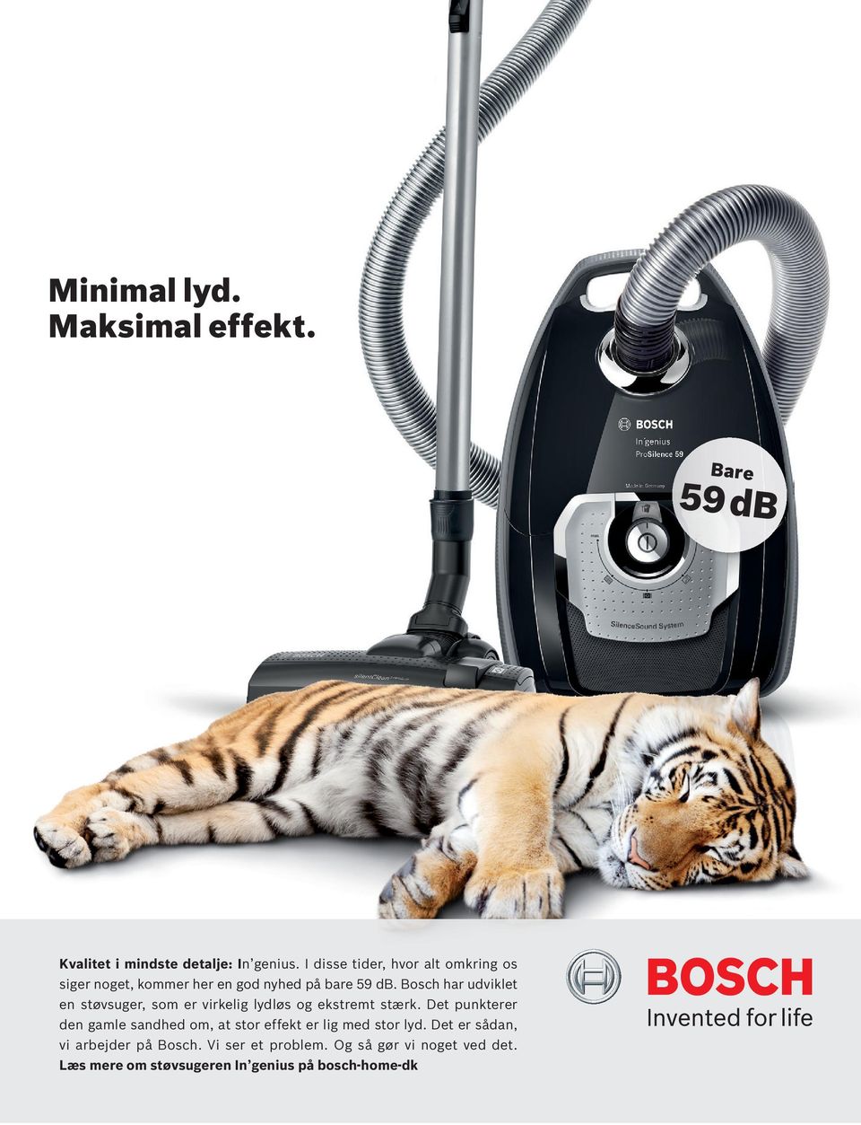 Bosch har udviklet en støvsuger, som er virkelig lydløs og ekstremt stærk.