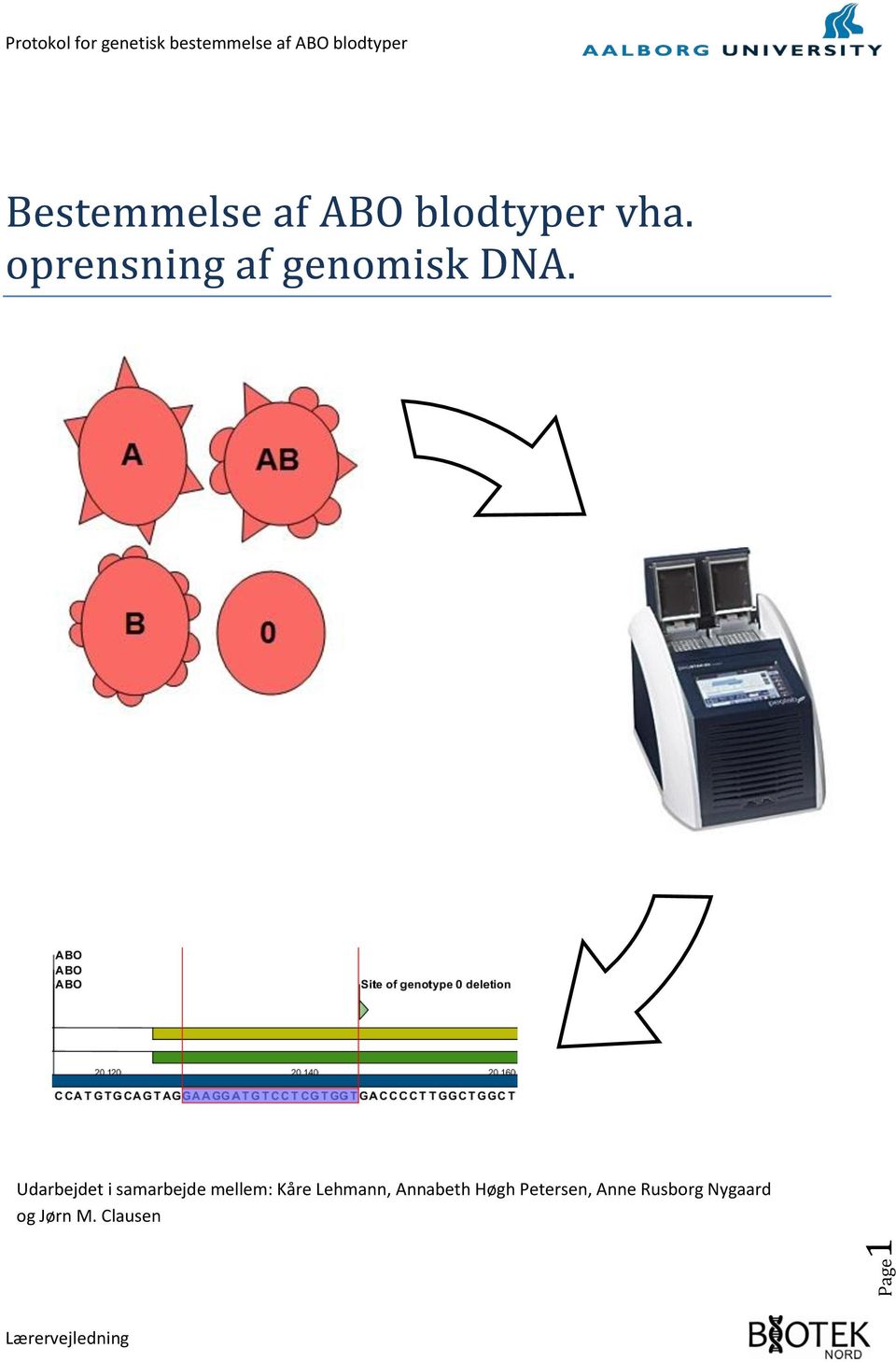 Protokol for genetisk bestemmelse af ABO blodtyper - PDF Gratis ...