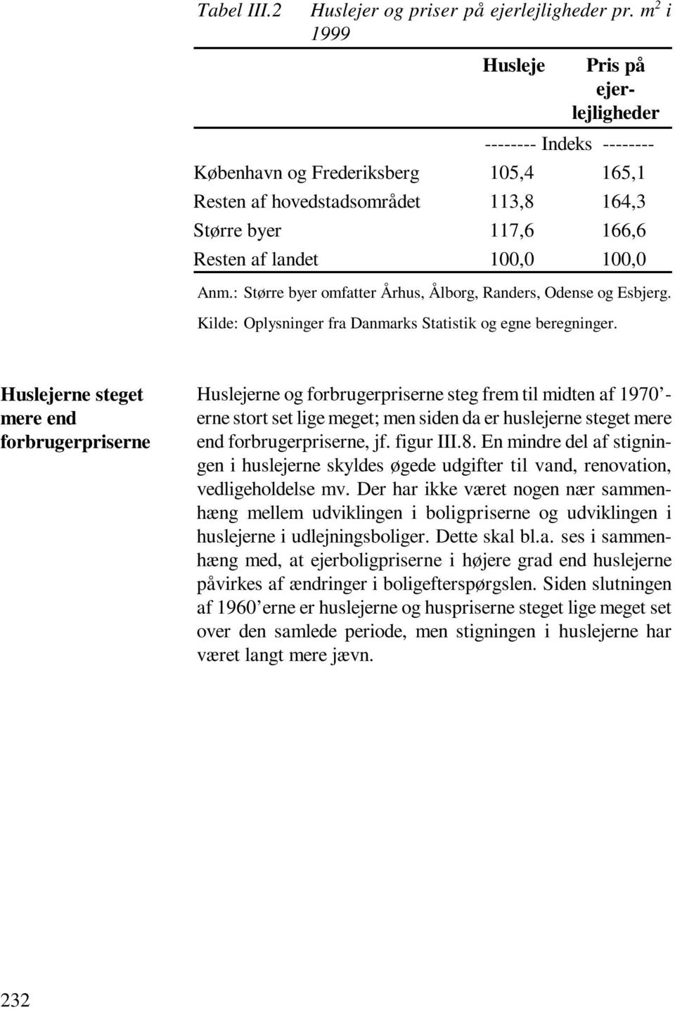 Anm.: Større byer omfatter Århus, Ålborg, Randers, Odense og Esbjerg. Kilde: Oplysninger fra Danmarks Statistik og egne beregninger.