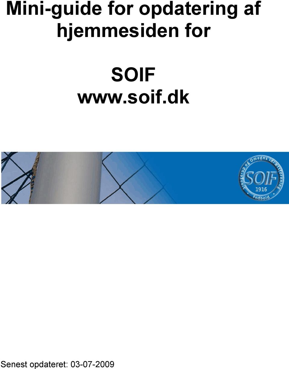 hjemmesiden for SOIF