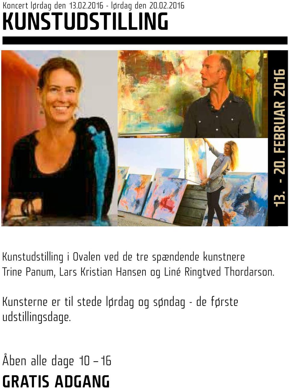 Panum, Lars Kristian Hansen og Liné Ringtved Thordarson.