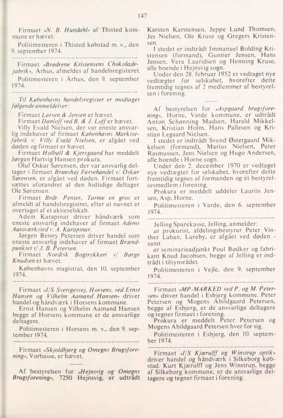 1971 Anmeldelser, bekendtgjort i Statstidende i september måned inr. 9 -  PDF Free Download