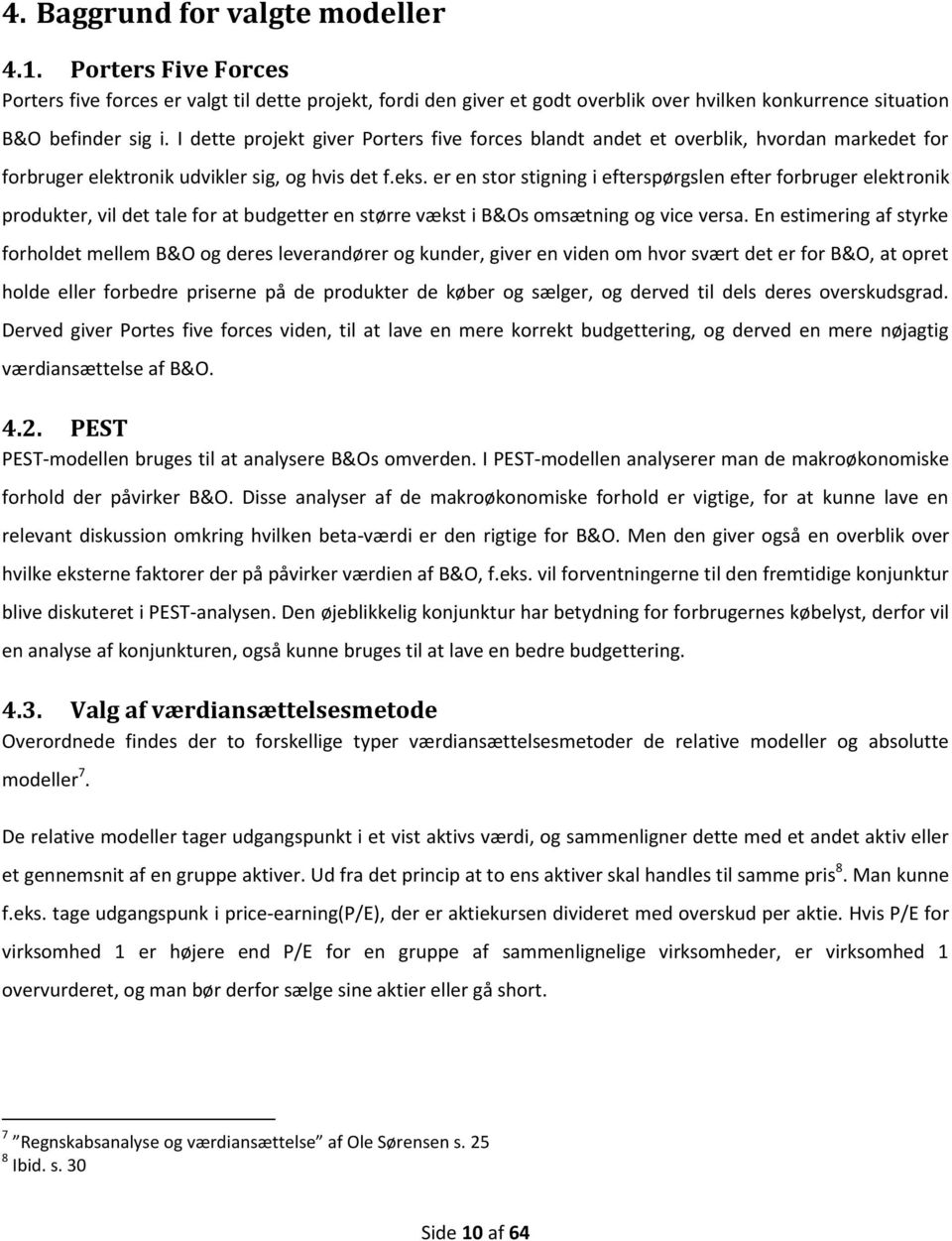 Værdiansættelse af B&O Af Niels B. Markussen - PDF Gratis download