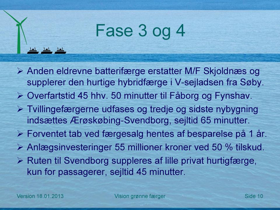 Tvillingefærgerne udfases og tredje og sidste nybygning indsættes Ærøskøbing-Svendborg, sejltid 65 minutter.