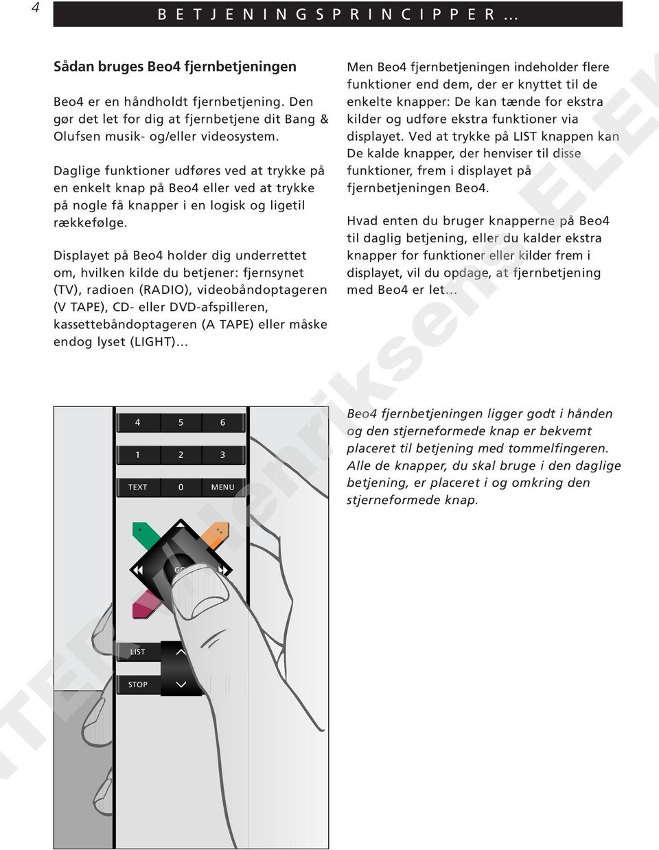 Beo4 1. Brugervejledning - PDF Free Download