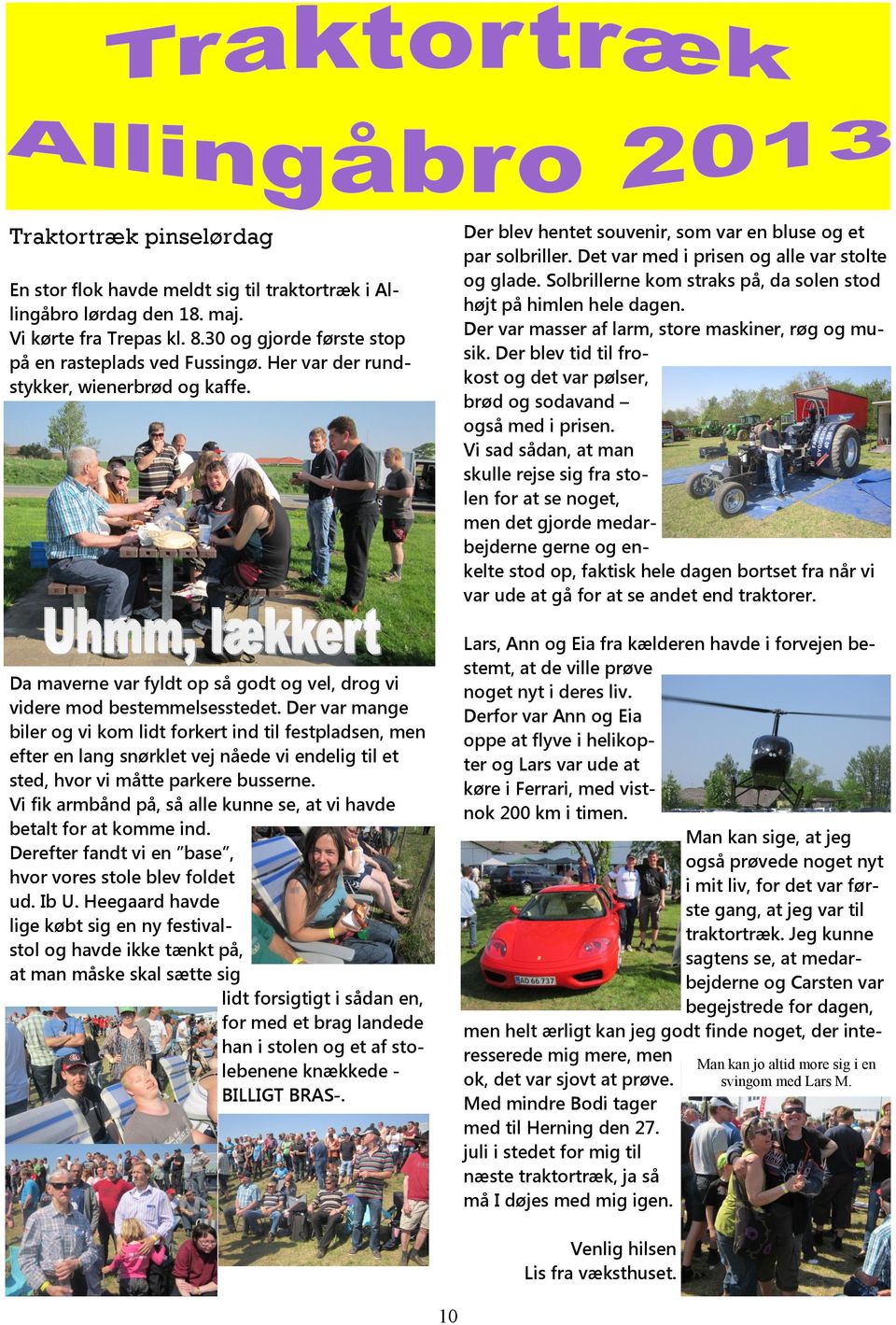 Hestevognstur Sommerudflugt Traktortræk Køer på græs Afdelingsnyt - PDF  Gratis download