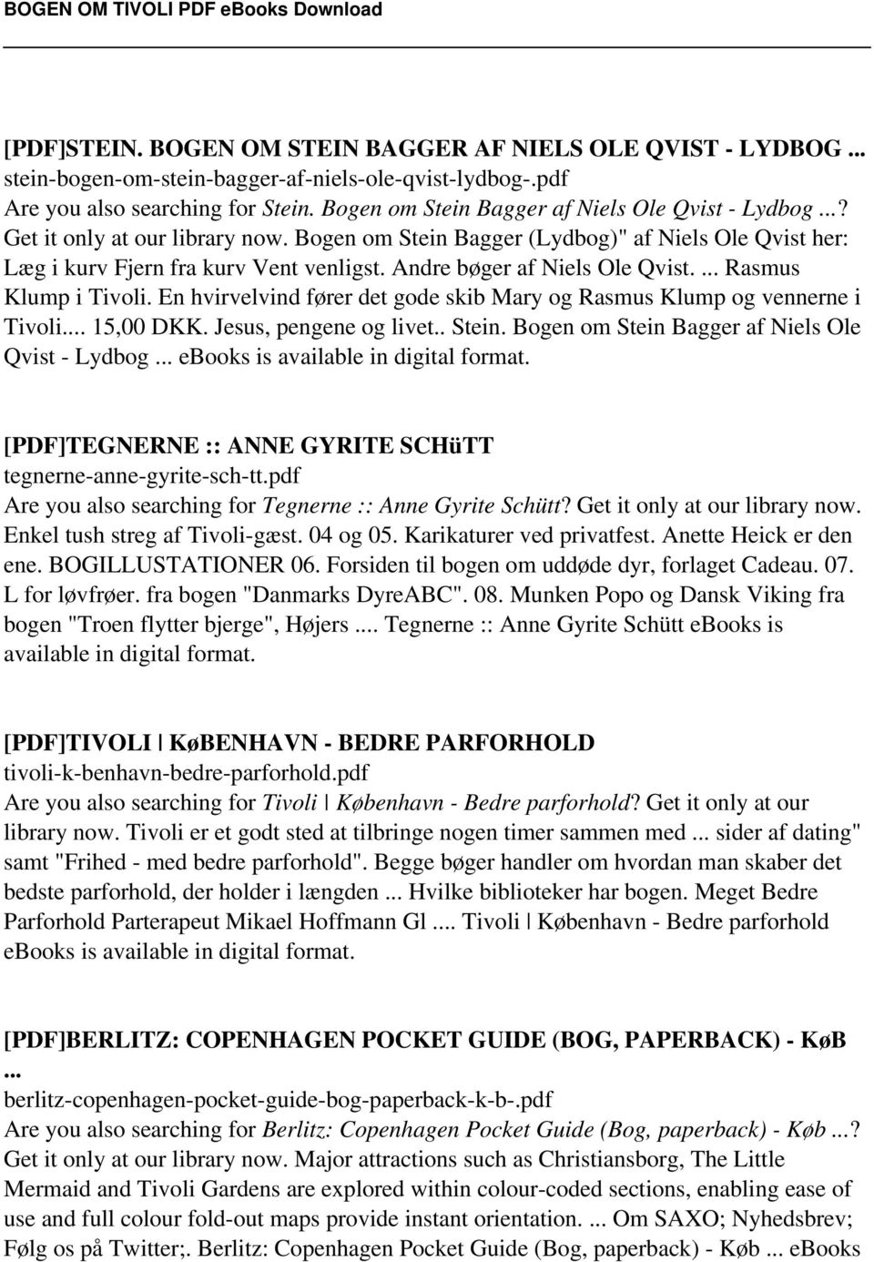 kul Kviksølv pris BOGEN OM TIVOLI. Download: BOGEN OM TIVOLI PDF ebook - PDF Gratis download