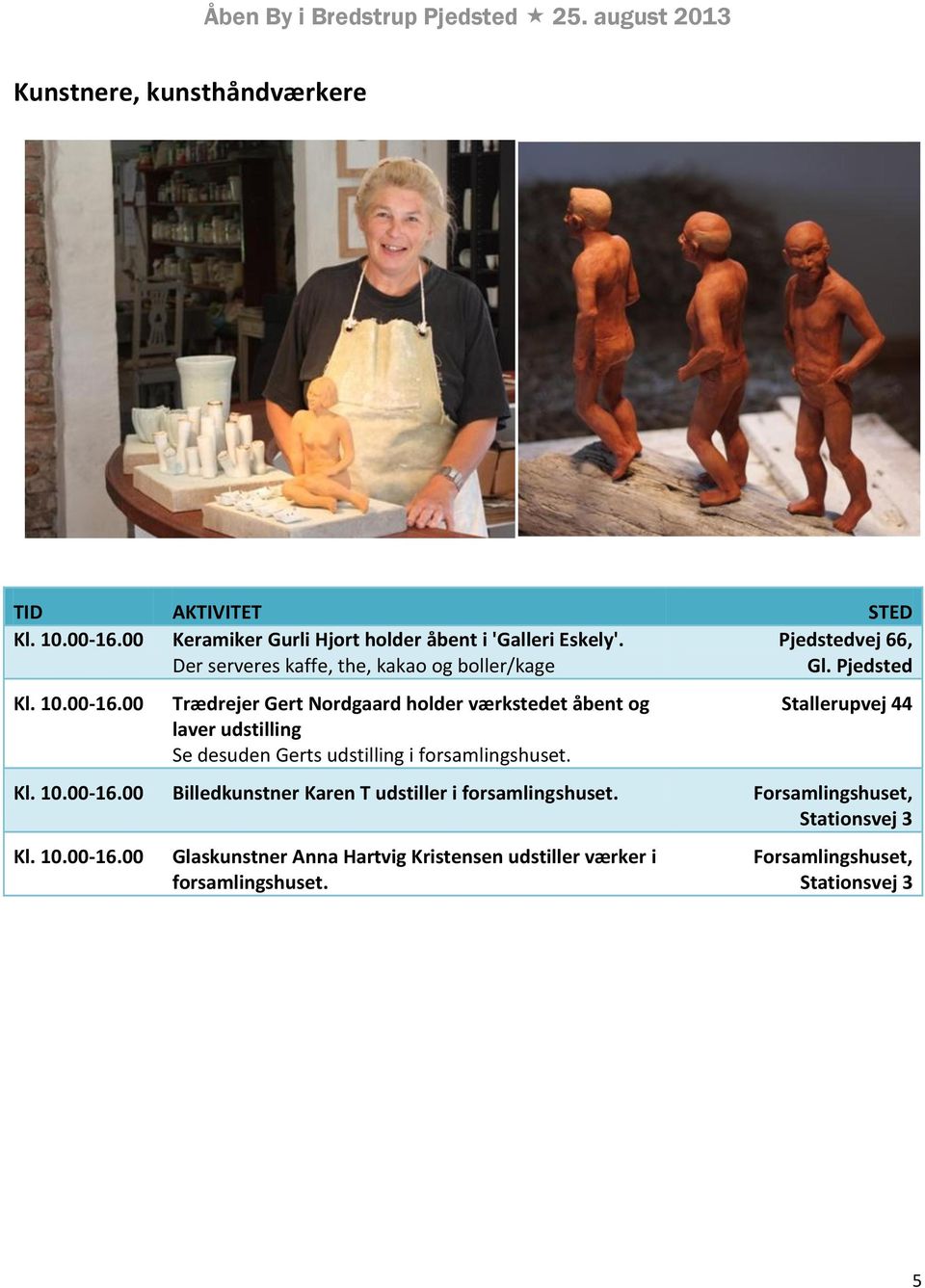 Trædrejer Gert Nordgaard holder værkstedet åbent og laver udstilling Se desuden Gerts udstilling i forsamlingshuset.